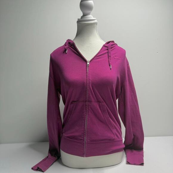 Nike Tops - Nike Vintage Pink Size Small Cotton Hoodie With Embroidered Nike Logo
